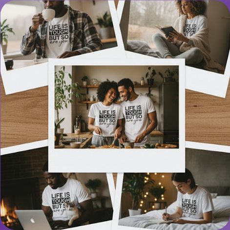 Apparel mockup prompt example